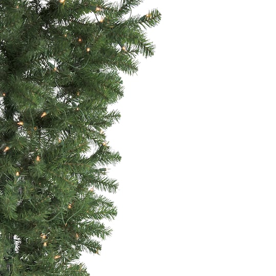 5.5ft. Pre-Lit Medium Spruce Upside Down Artificial Christmas Tree with Clear Lights
